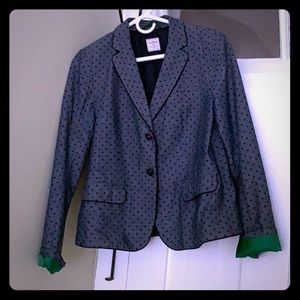 Blue polka dot blazer
